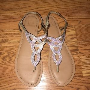 sparkly sandals